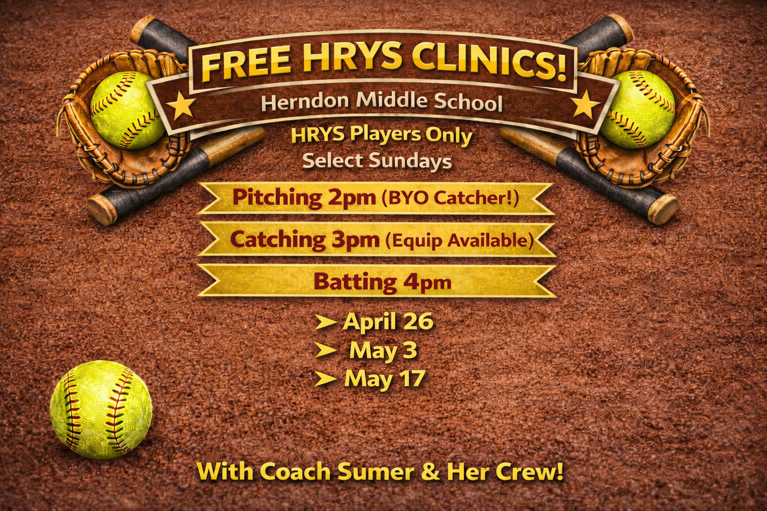 Free HRYS Clinics!